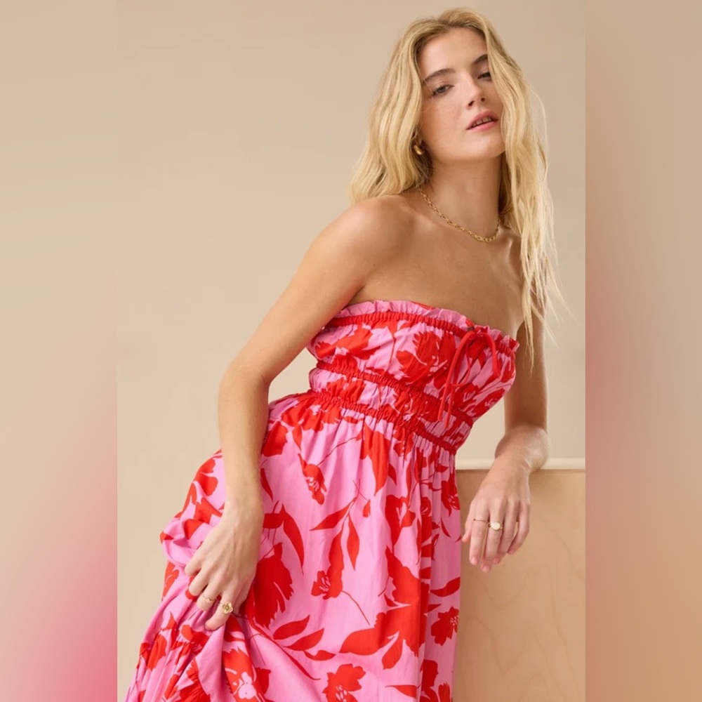 NWT Altar’d State Mallory Floral Midi Dress - Picture 4 of 7